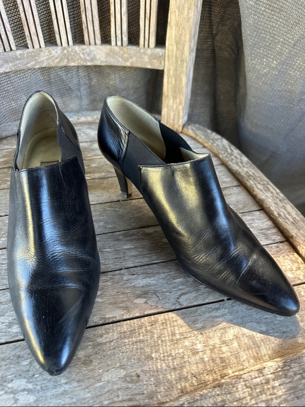 Proxy Black Leather Ankle Boots 9